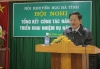 Ông Trần Thanh Bình, Chủ tịch Hội KH Hà Tĩnh báo cáo kết quả một năm hoạt động của Tỉnh hội.
